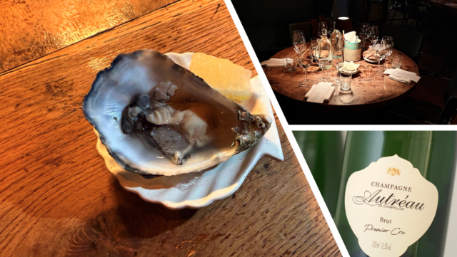 &Oslash;sters, champagne og borddekning